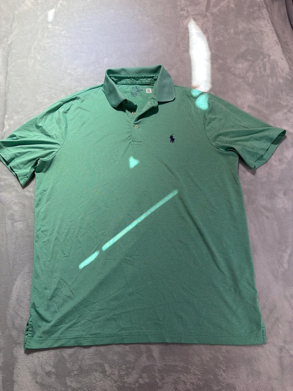 Polo Ralph Lauren Men's Performance Stretch Jersey Polo Shirt Mint Green, Size M